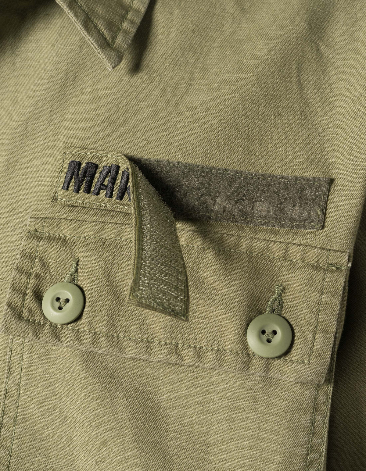 7599 Marrharishi Utility Shirt Olive OG-107F