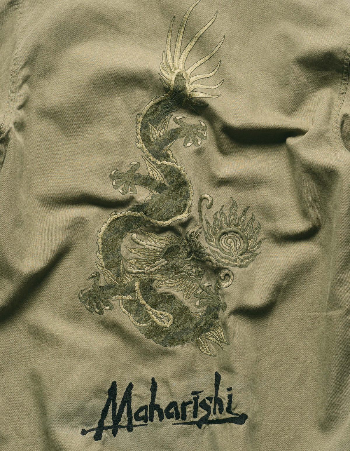 7599 Marrharishi Utility Shirt Olive OG-107F