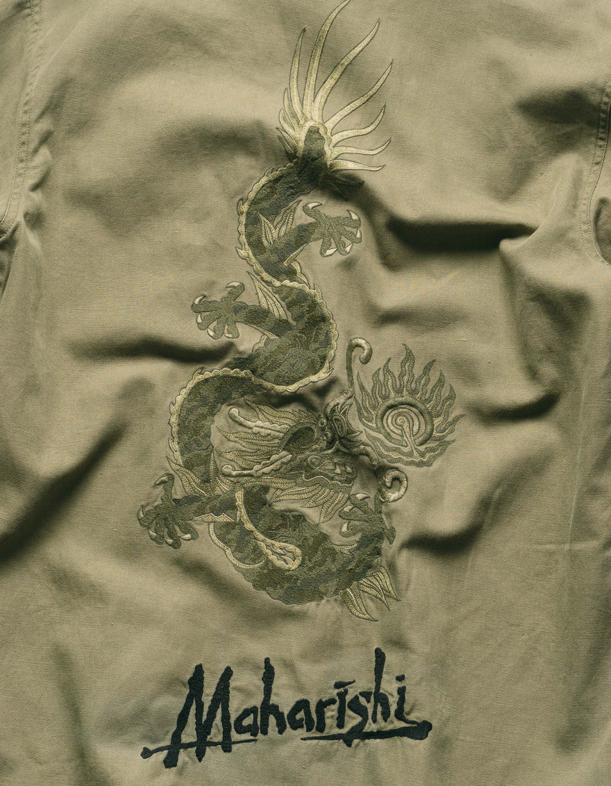 7599 Marrharishi Utility Shirt Olive OG-107F