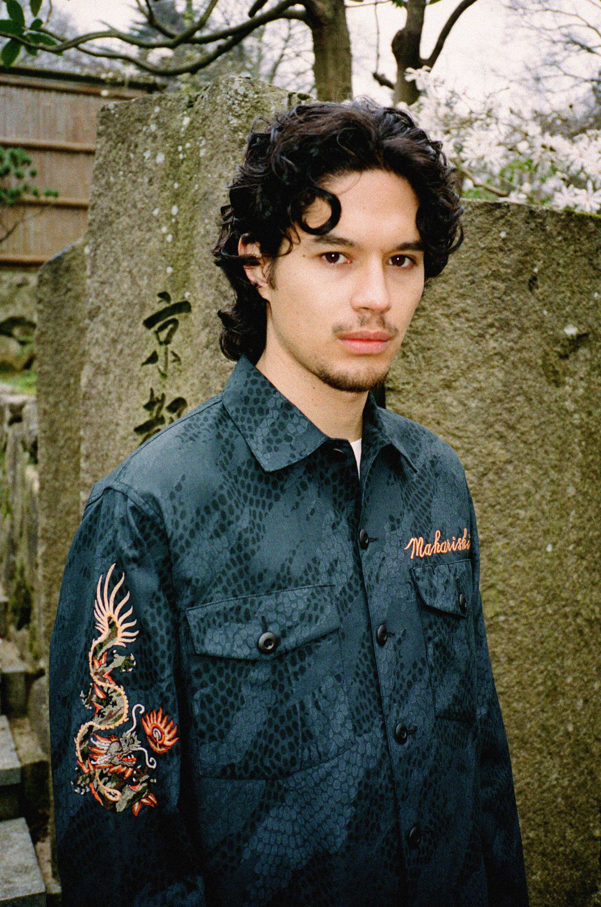 シャツ+ブラウス(半袖+袖なし) Maharishi Embroidered Dragon Camo Shirt MAHARISHI - Maharishi Embroidered Dragon Camo Shirtの通販 by Flea