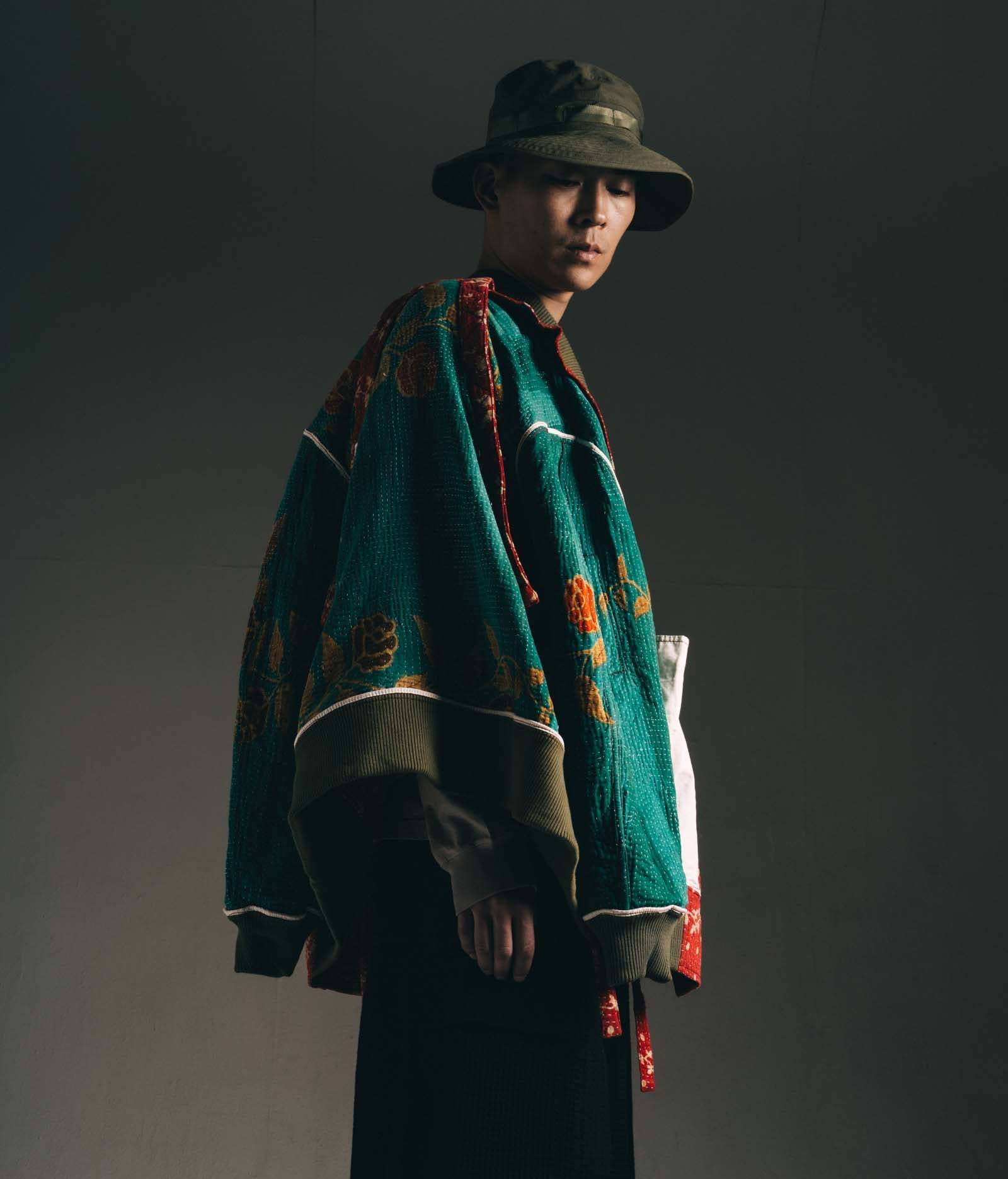 maharishi ジャケット　刺繍 Maharishi Men's Duality Panther MA1 Flight Jacket in Olive Maharishi
