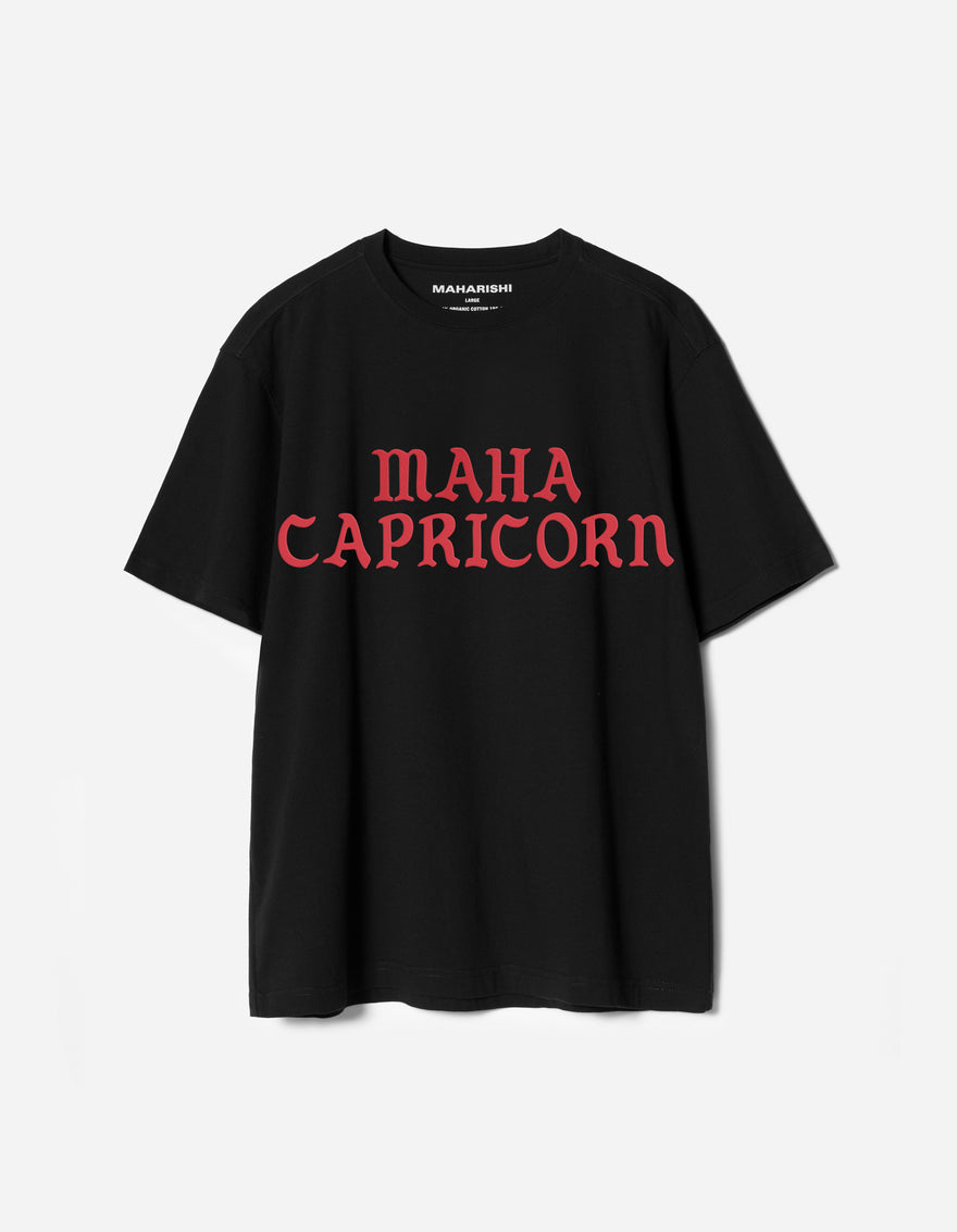 7747 Capricorn Organic Zodiac T-Shirt Black