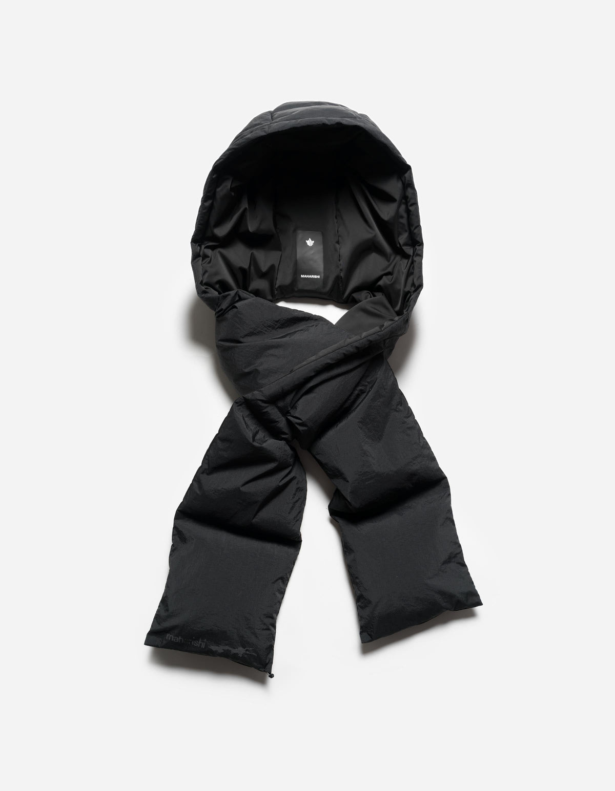 7801 Primaloft Hooded Puffer Scarf Black