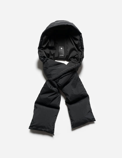 7801 Primaloft Hooded Puffer Scarf Black
