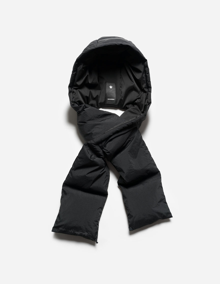 7801 Primaloft Hooded Puffer Scarf Black