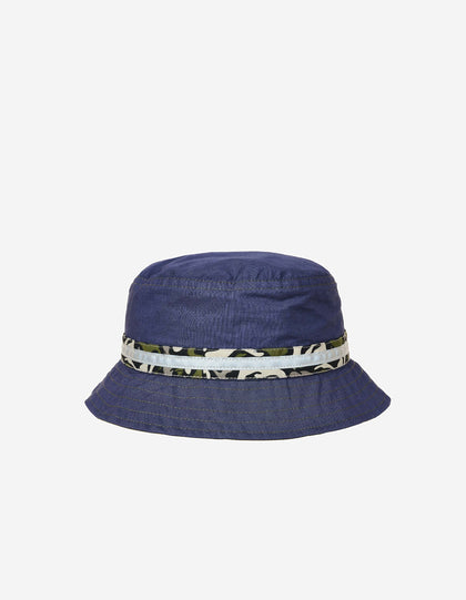 7396 Reversible Bucket Hat Black/Blue