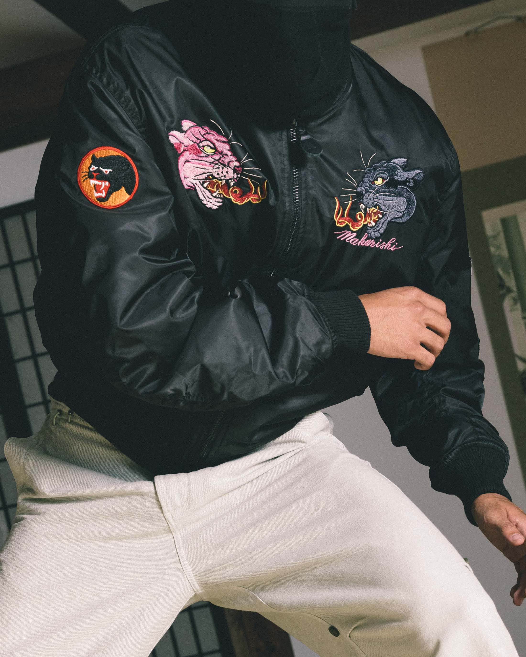 5345 Duality Panther MA1 Flight Jacket Black – Maharishi