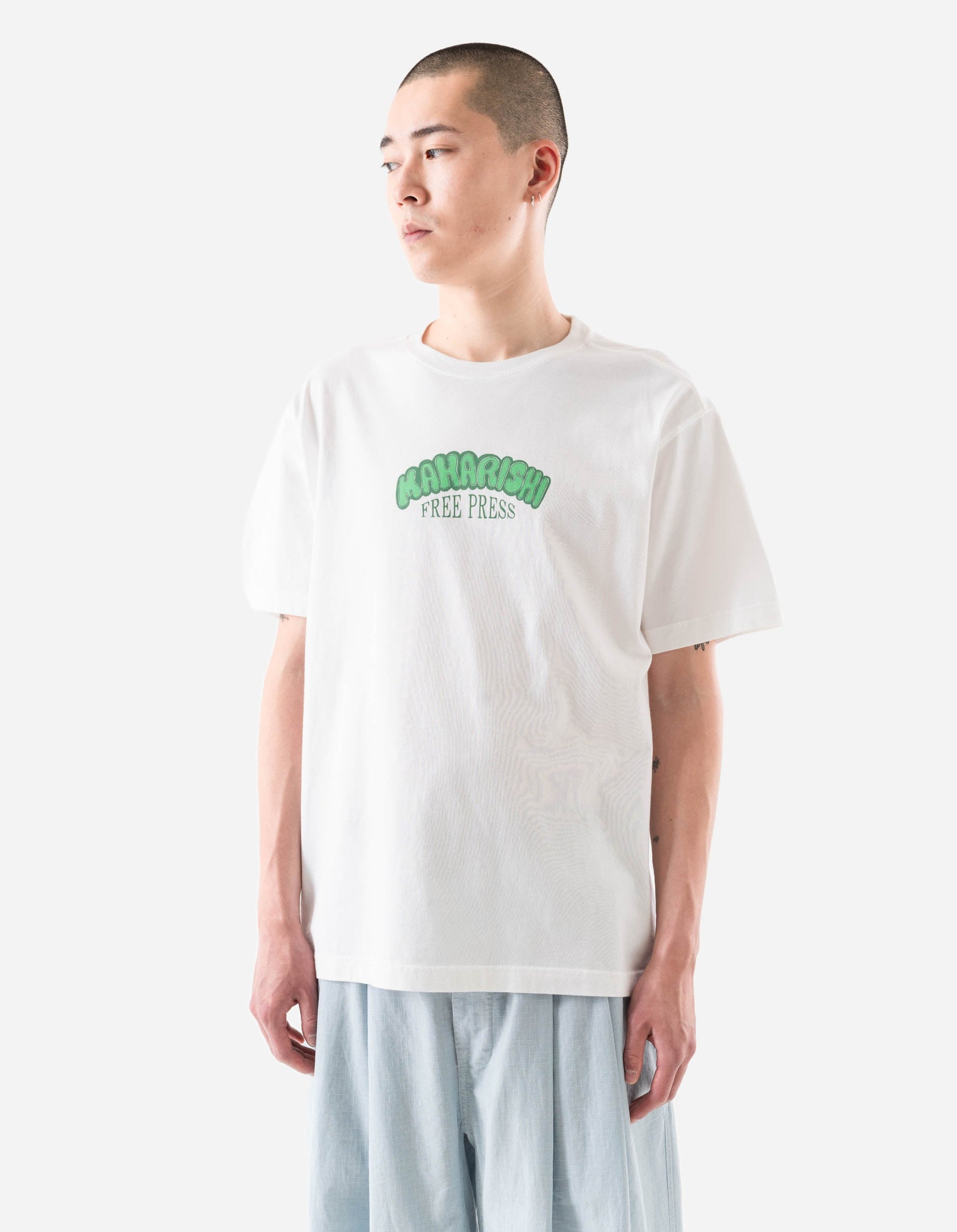 7261 Peace & Love Press S/S T-shirt White