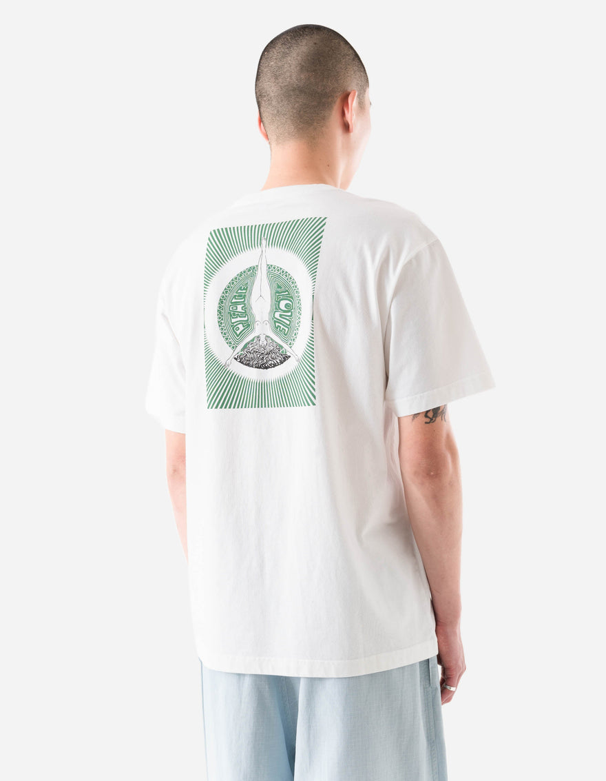 7261 Peace & Love Press S/S T-shirt White