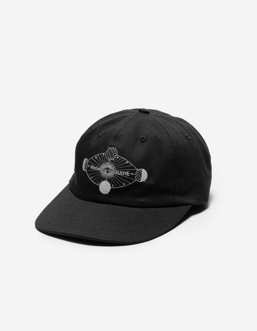 1458 Celeste Third Eye 6 Panel Cap Black