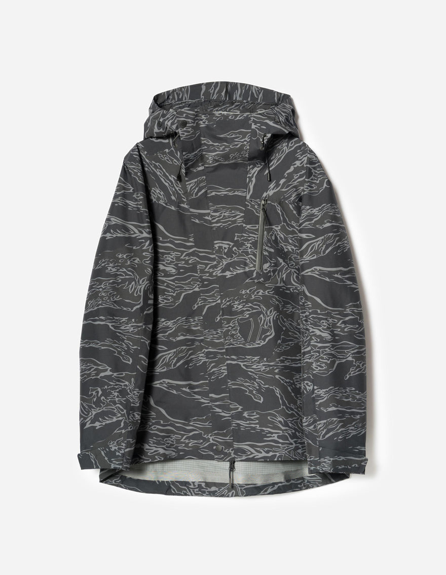 7274 Bonsai Tigerstripe Asym Parka Subdued Night