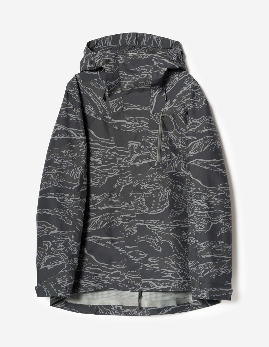 7274 Bonsai Tigerstripe Asym Parka Subdued Night