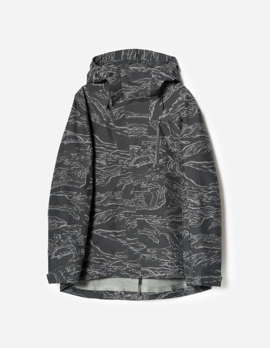 7274 Bonsai Tigerstripe Asym Parka Subdued Night