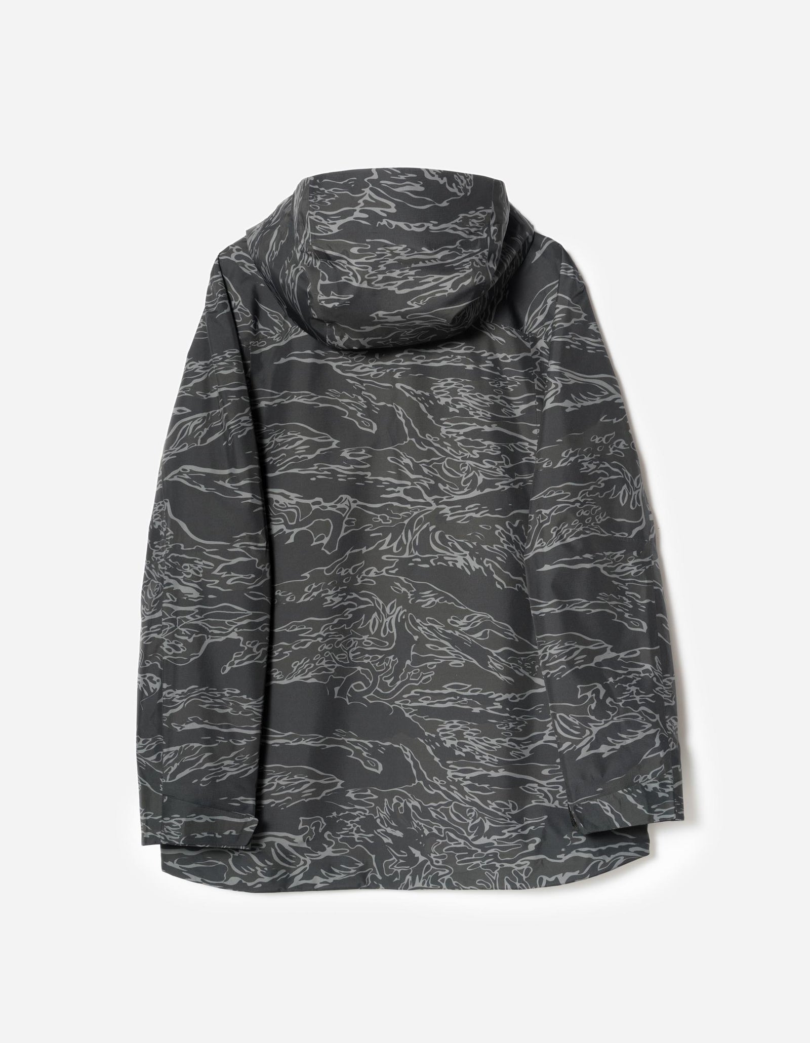 7274 Bonsai Tigerstripe Asym Parka Subdued Night