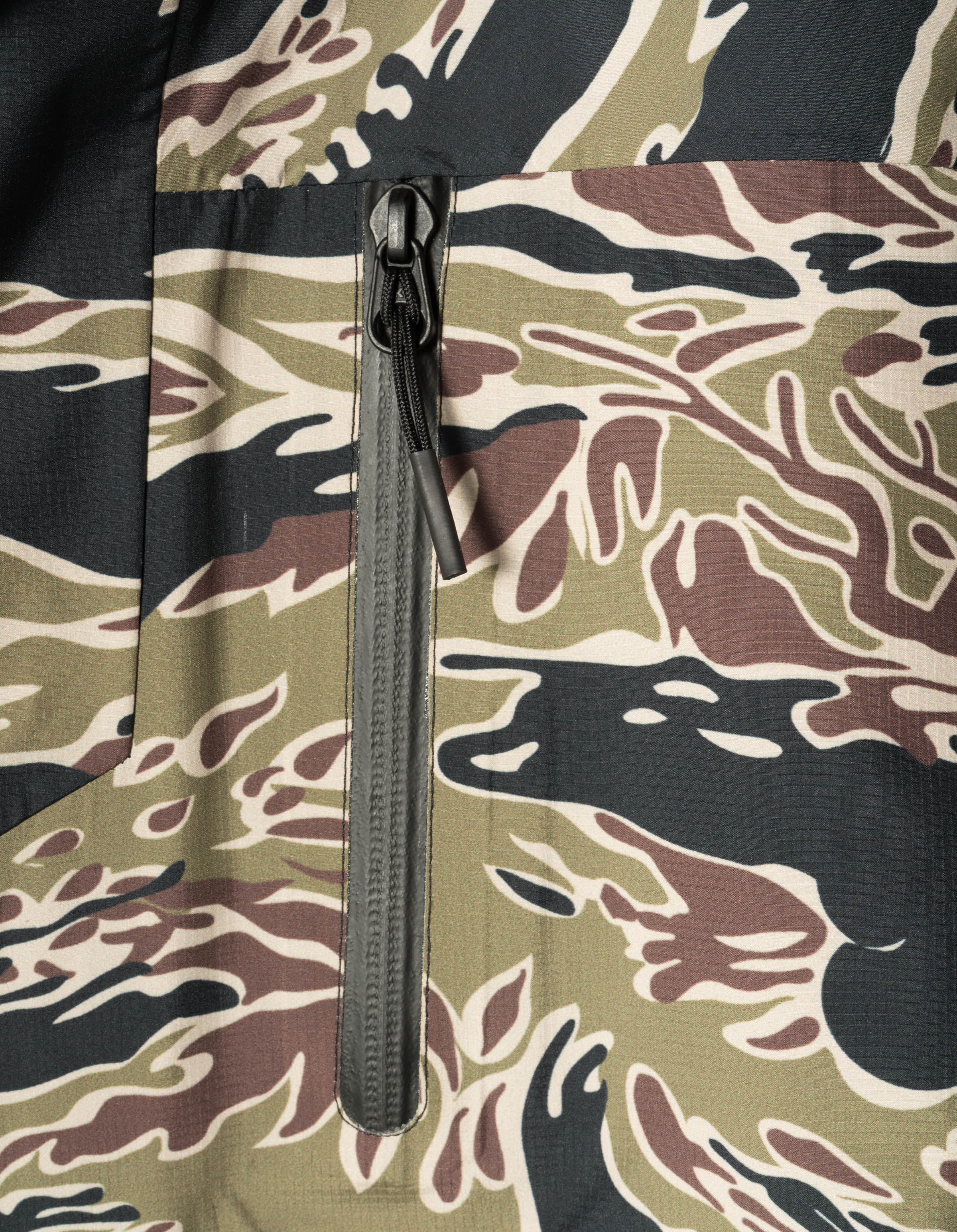 7274 Bonsai Tigerstripe Asym Parka Woodland – Maharishi