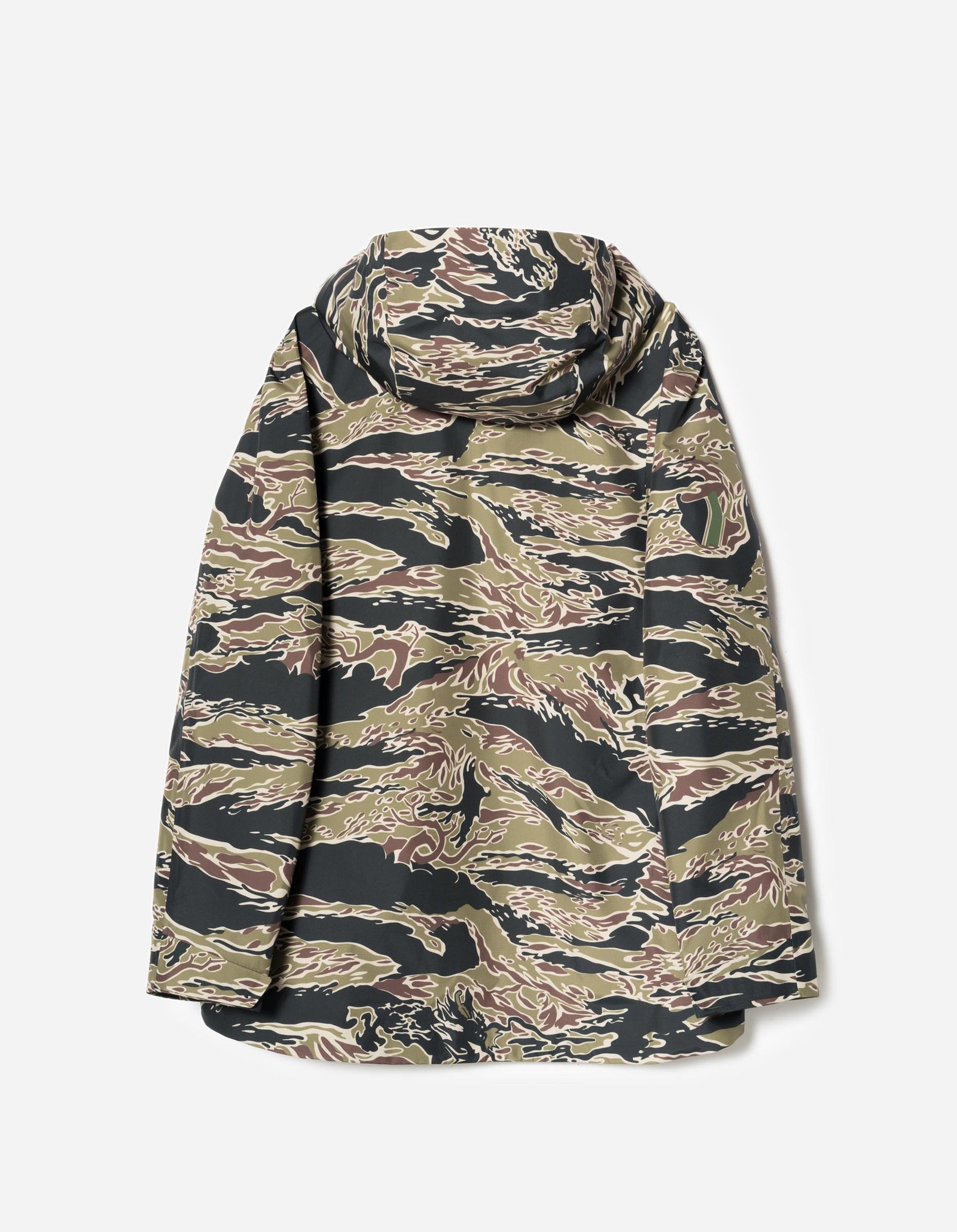 7274 Bonsai Tigerstripe Asym Parka Woodland