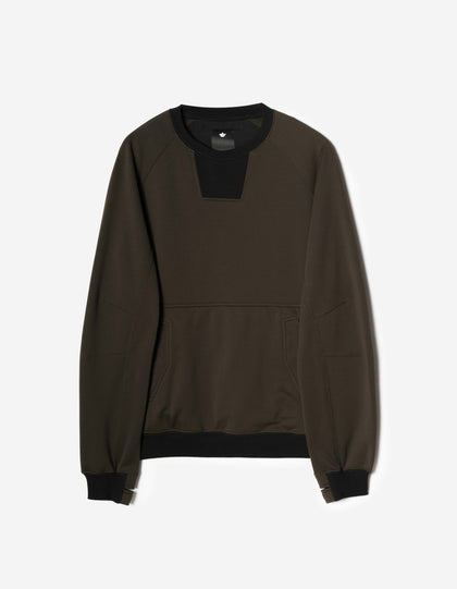 7202 Cordura Fleece Crew Sweat Brown