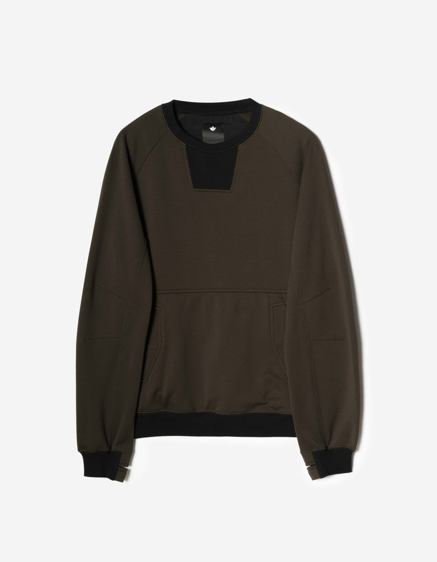 7202 Cordura Fleece Crew Sweat Brown
