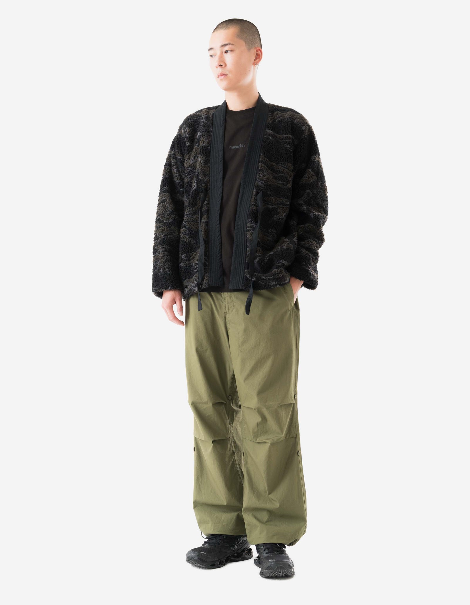 7082 Pointillist Dragon Embroidered Snopants® Olive OG-107F