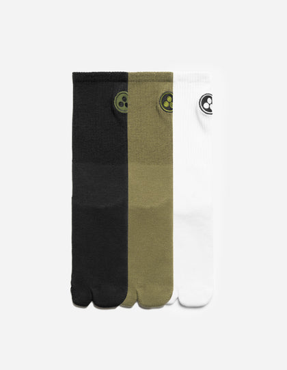 7608 Pax Cultura Tabi Socks 3 Pack Multi