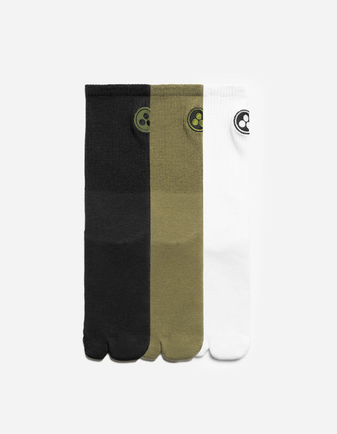 7608 Pax Cultura Tabi Socks 3 Pack Multi