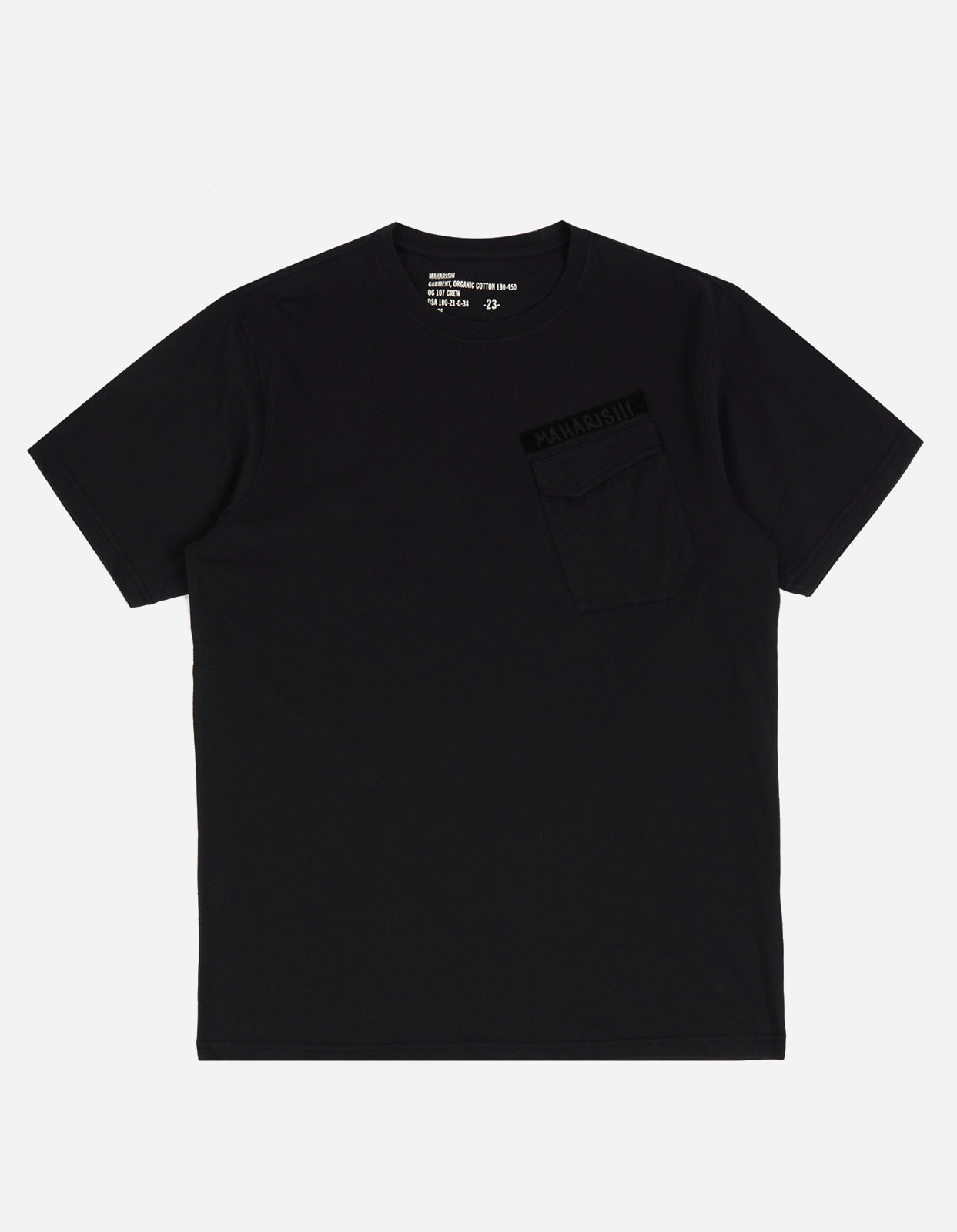 2126 Maharishi Pocket T-Shirt Black