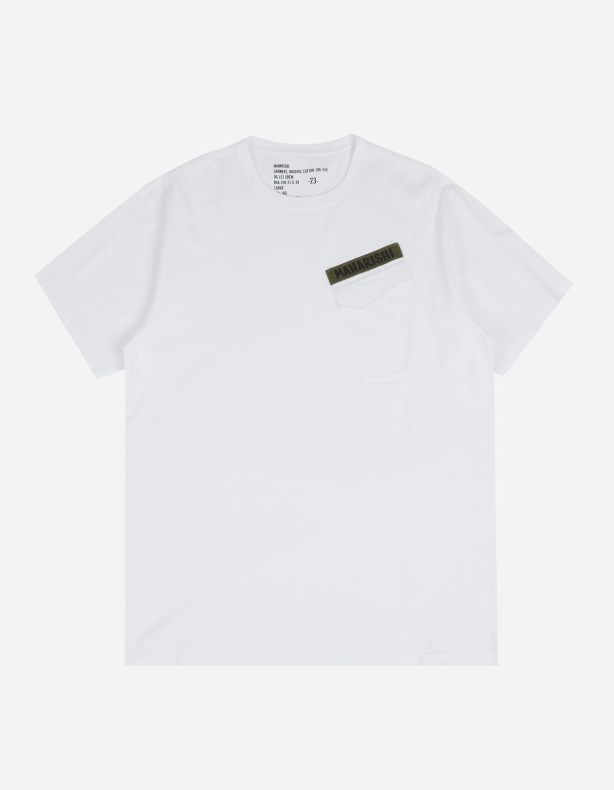 2126 Maharishi Pocket T-Shirt White