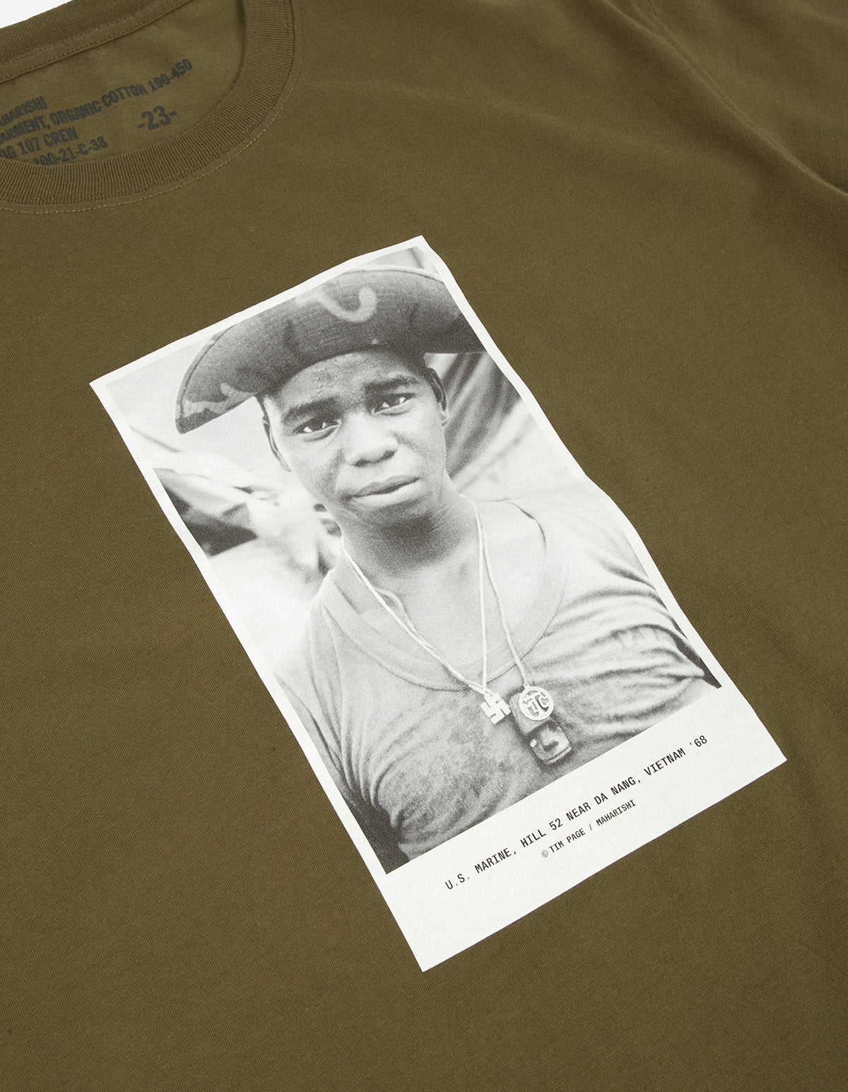 9315 Vietnam68 Tim Page T-Shirt Olive OG-107F