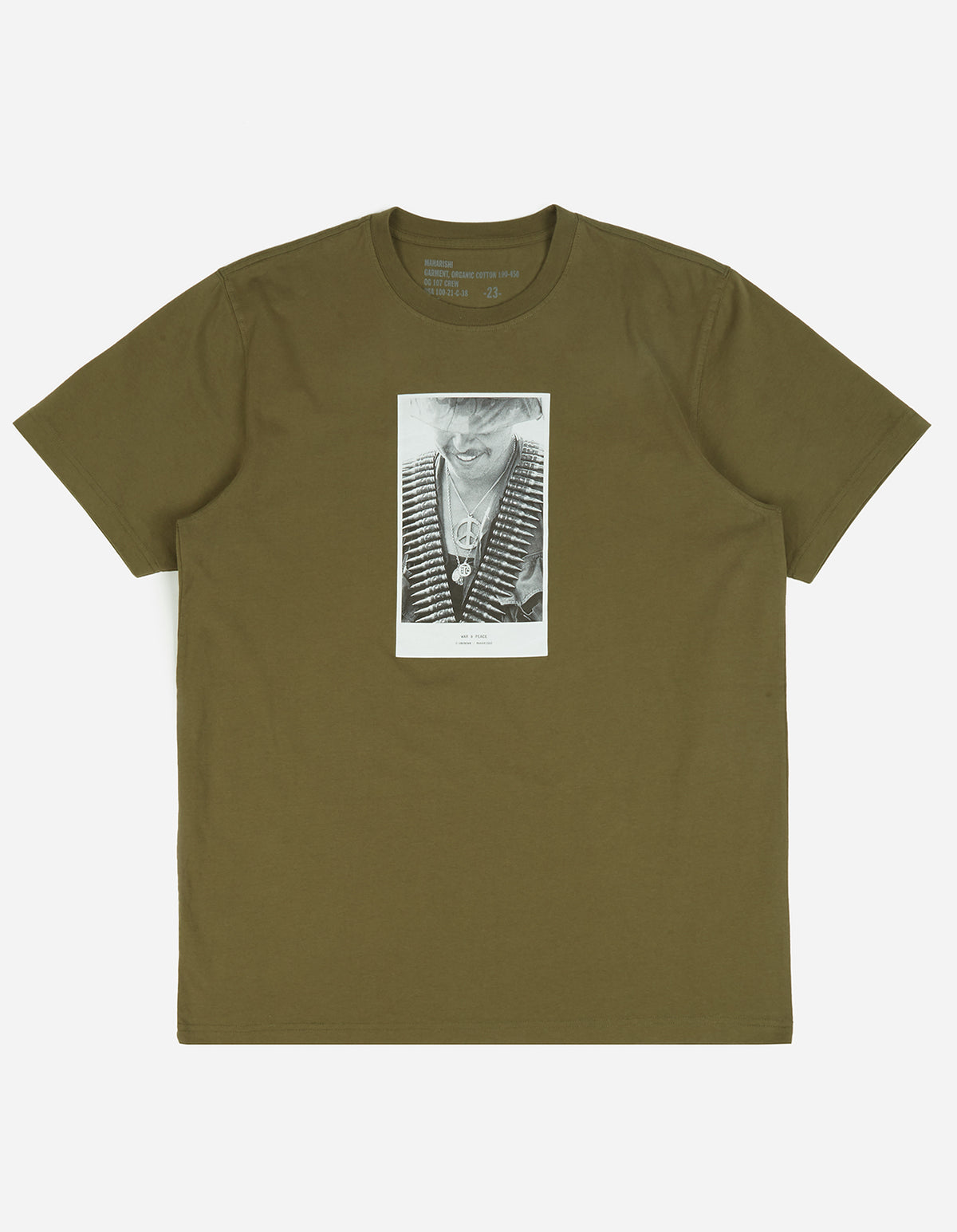 9358 War & Peace T-Shirt Olive OG-107F