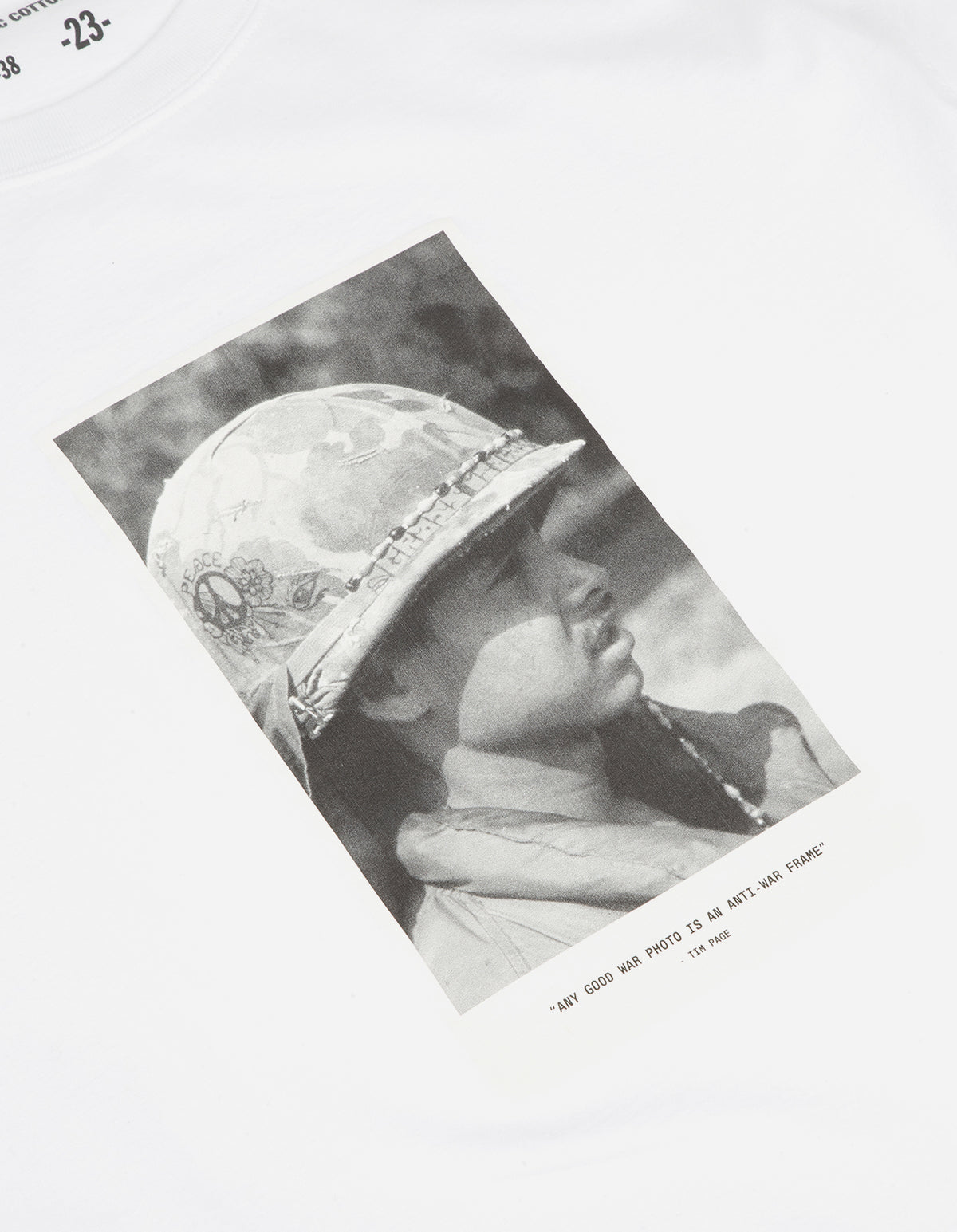 9407 Grass is a Gas Tim Page T-Shirt White