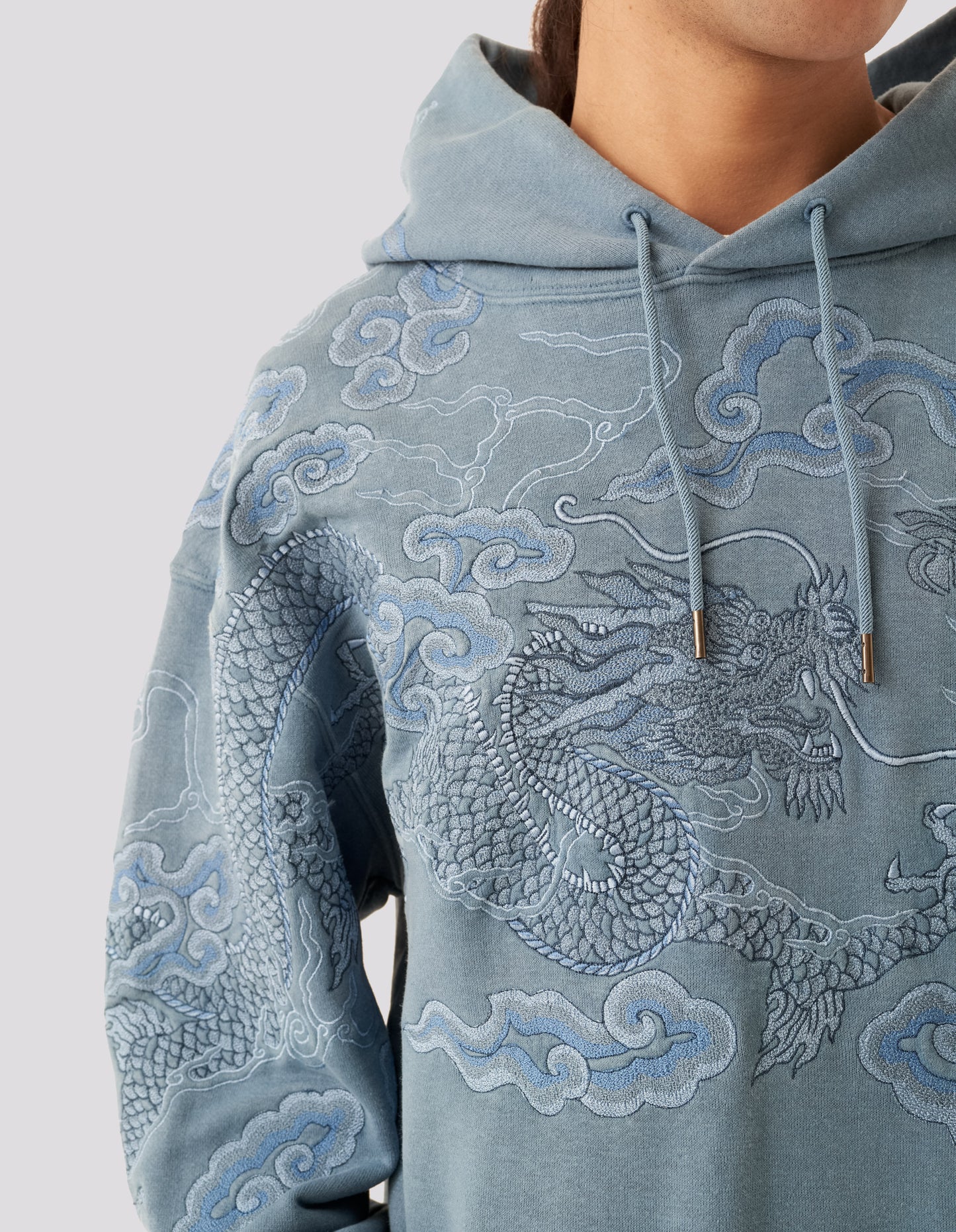 5014 30th Anniversary Hooded Sweat Subdued Blue