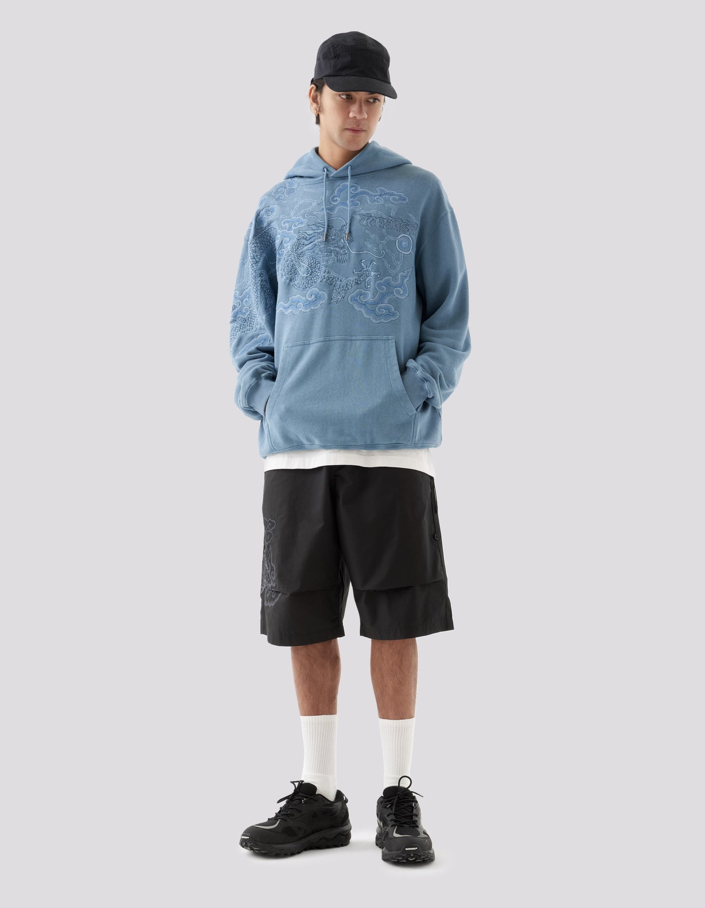 5014 30th Anniversary Hooded Sweat Subdued Blue