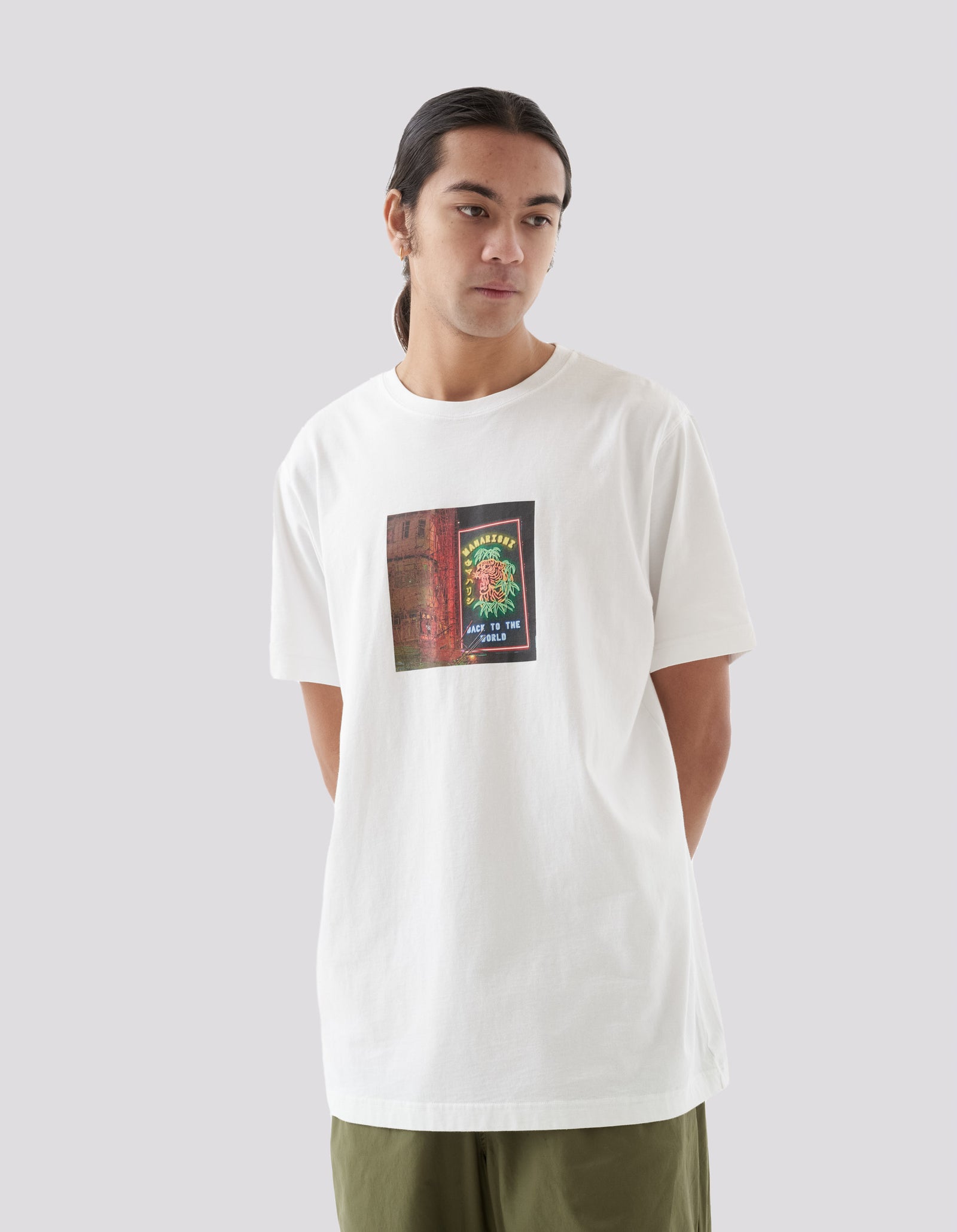1281 Neon Tiger T-Shirt White