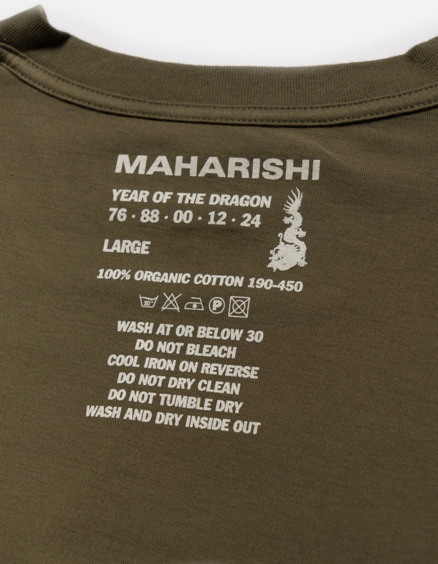 1265 Maharishi Cloud Temple T-Shirt Olive