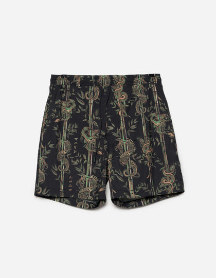 1272 Dragon Bamboo Swim Shorts Black