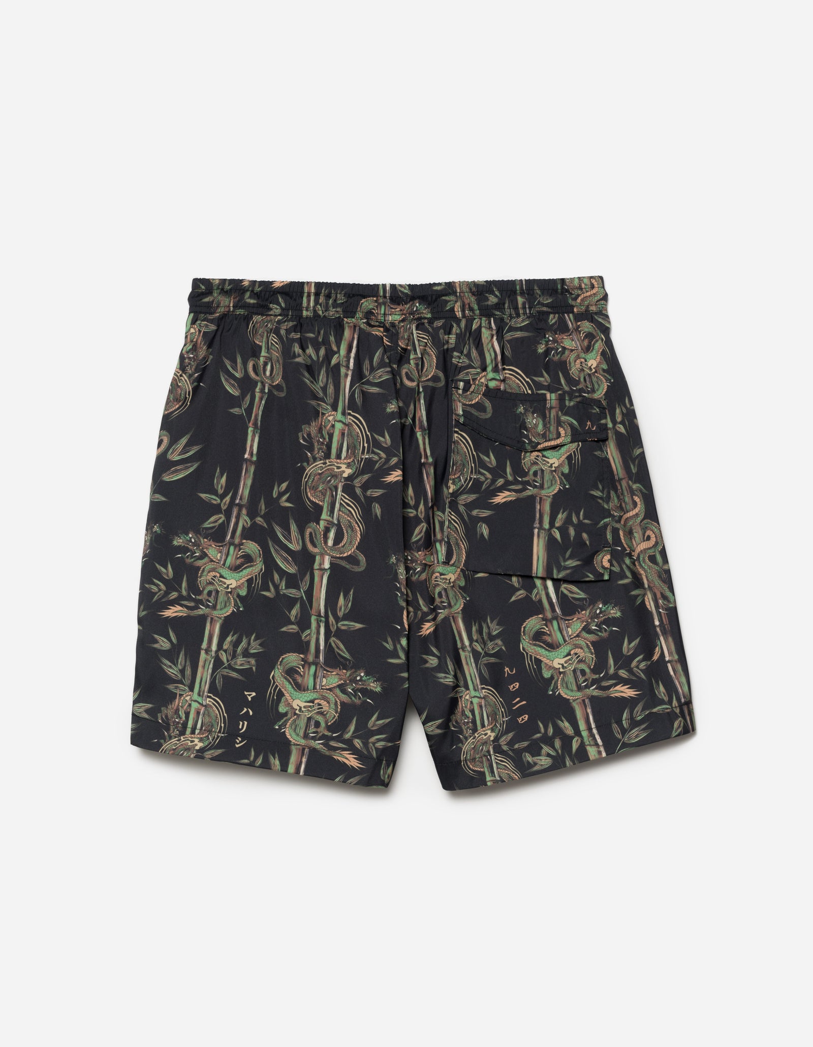 1272 Dragon Bamboo Swim Shorts Black