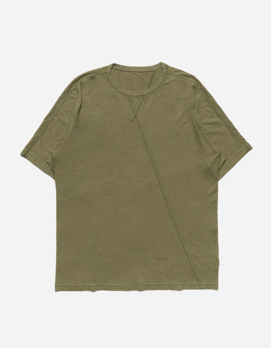 5000 Kesagiri Hemp Oversized T-Shirt Olive OG-107F