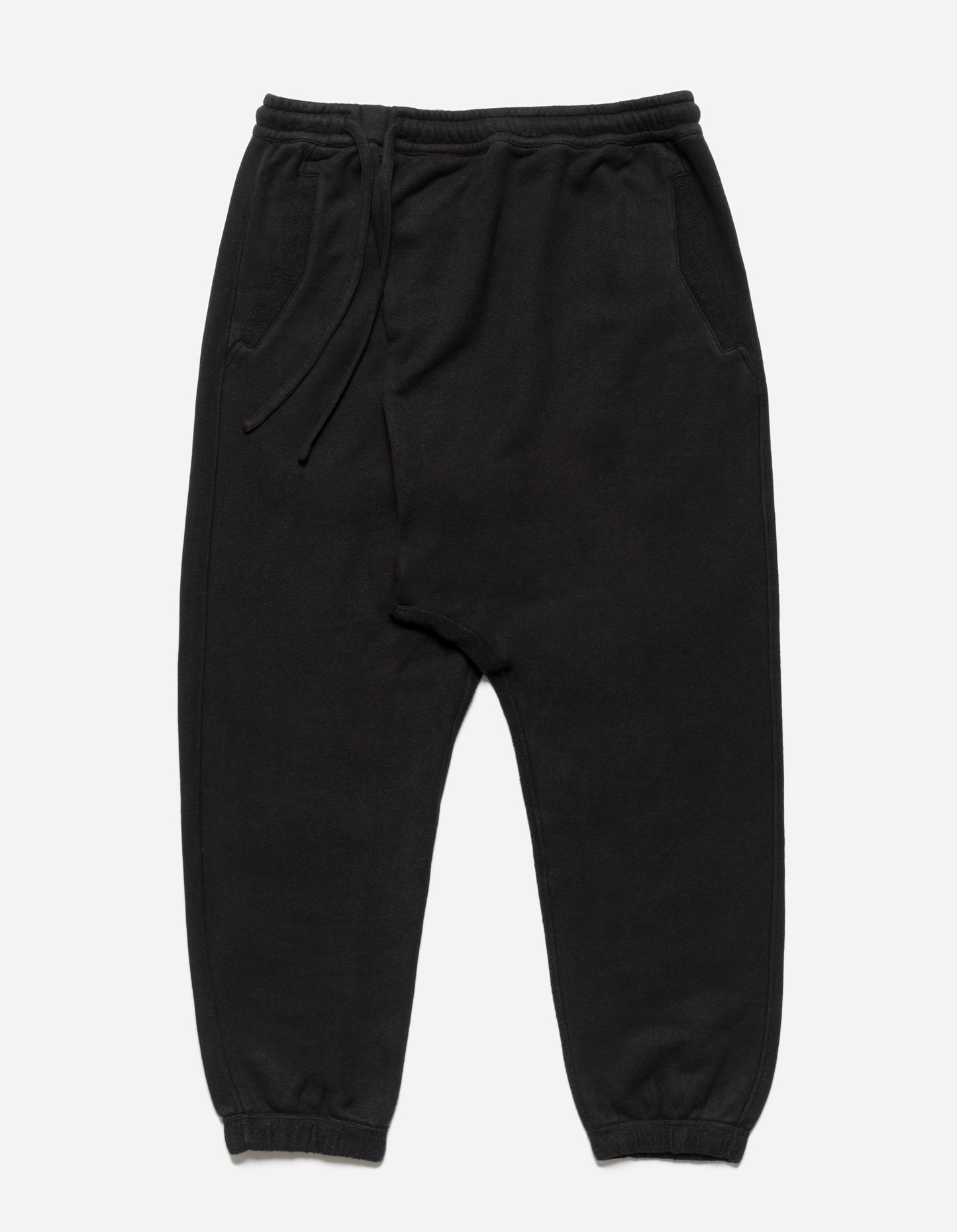 5003 Kesagiri Hemp Low Sweatpants Black BLK-108F