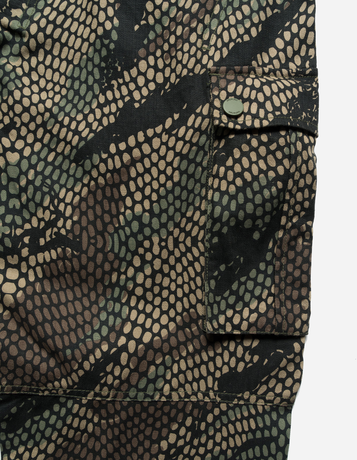 5066 Camo Hemp Cargo Track Pants Woodland