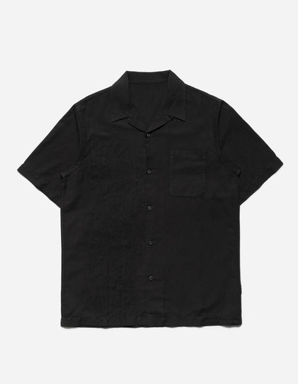 5078 Dragon Bamboo Hemp Shirt Black