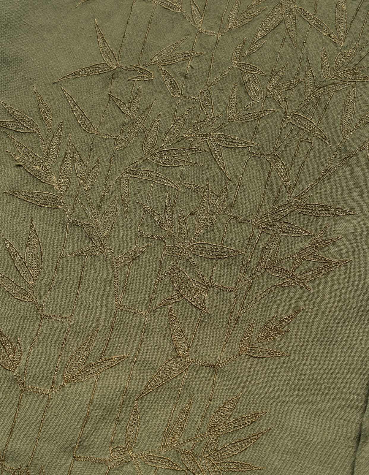 5078 Dragon Bamboo Hemp Shirt Olive OG-107F