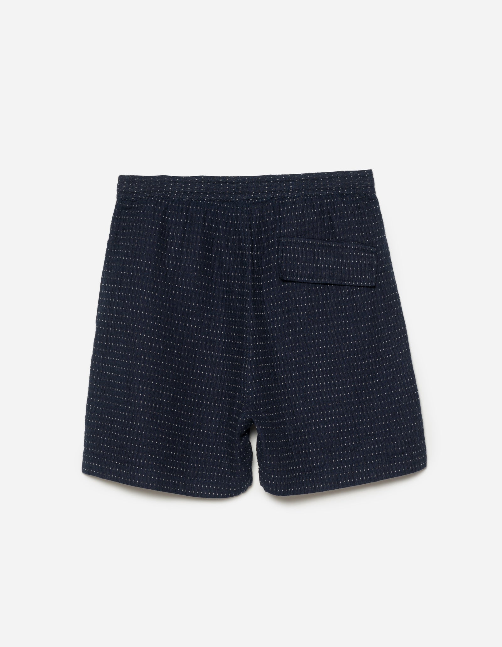 5114 Noragi Loose Asym Track Shorts Indigo