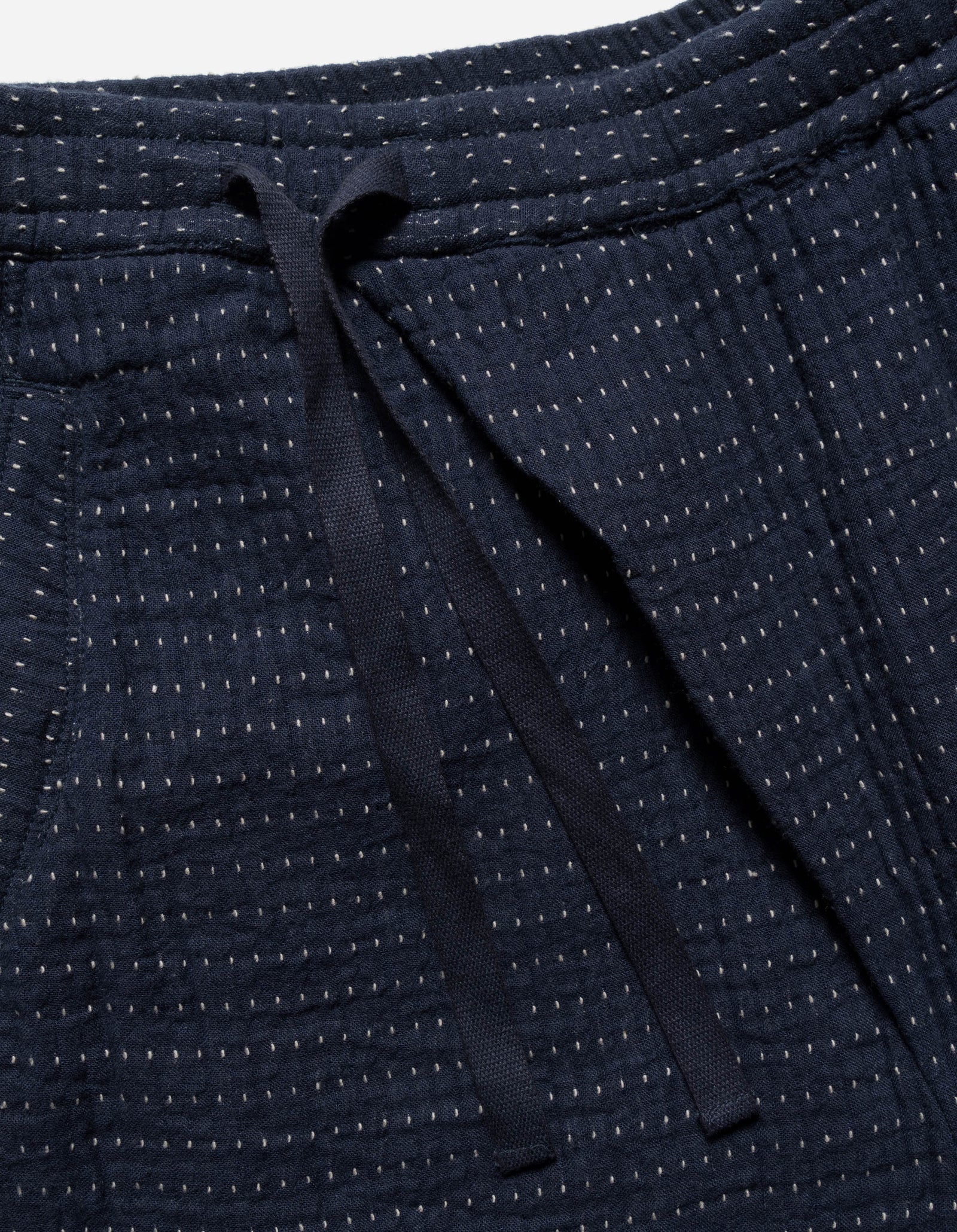 5114 Noragi Loose Asym Track Shorts Indigo
