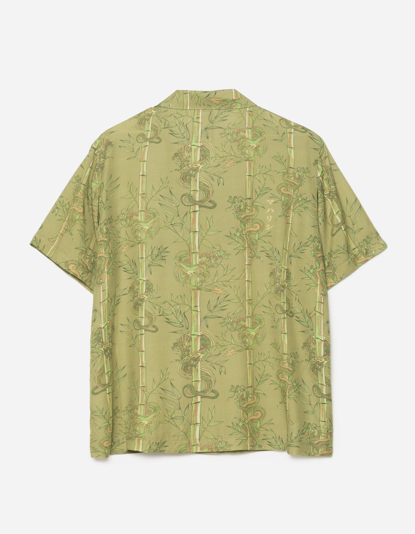 5122 Dragon Bamboo Camp Collar Shirt Olive
