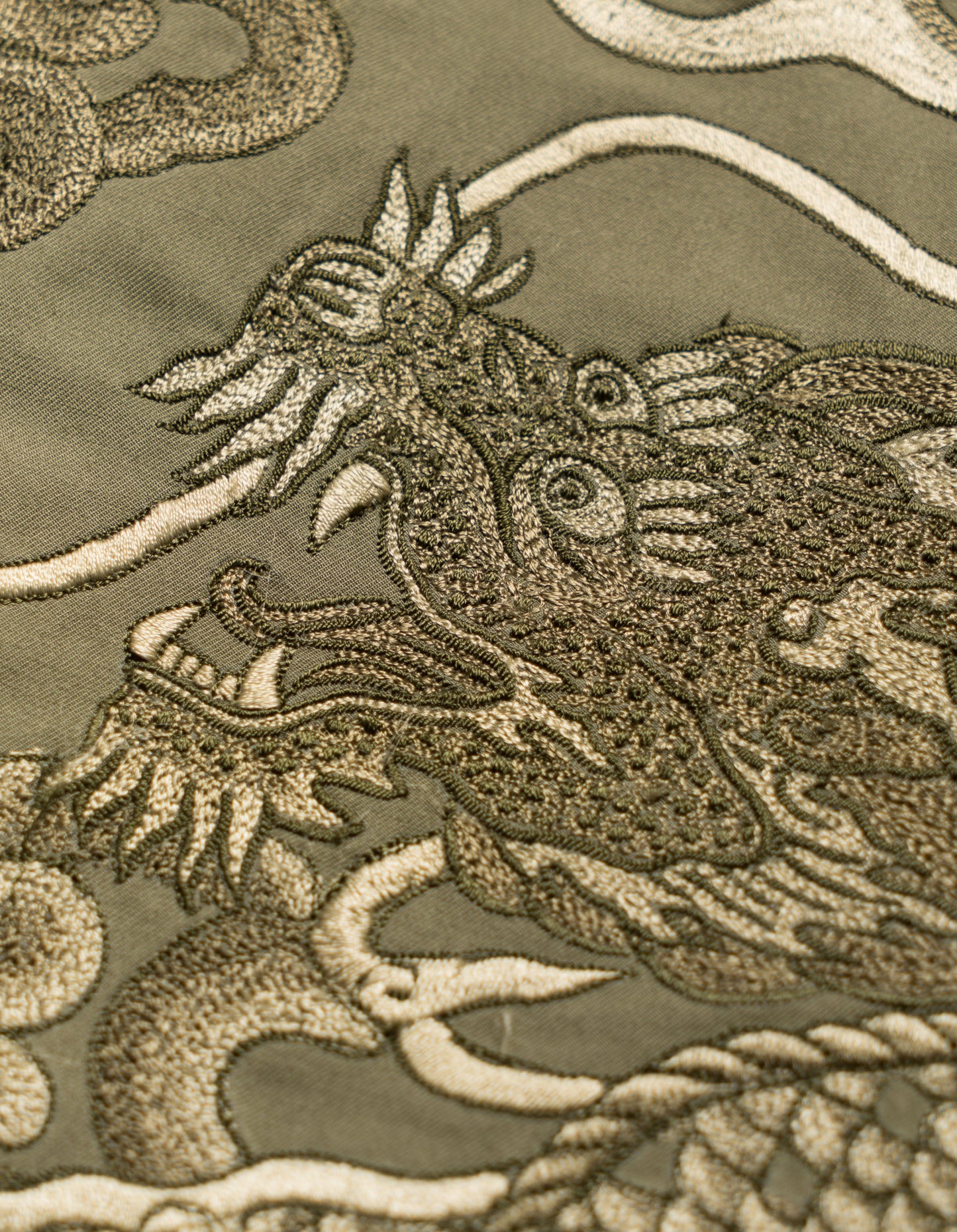 5128 Cloud Dragon Embroidered Snoshorts Olive OG-107F