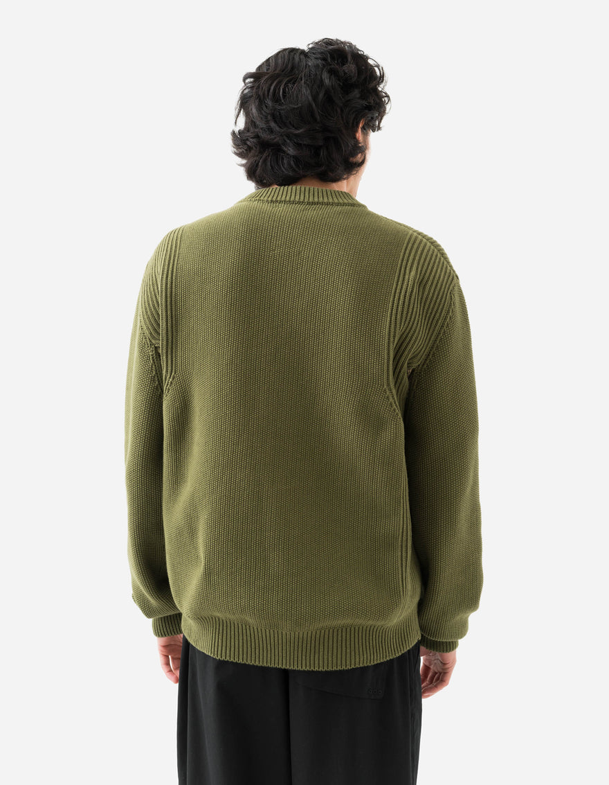 1462 Maharishi Knitted Crew Olive