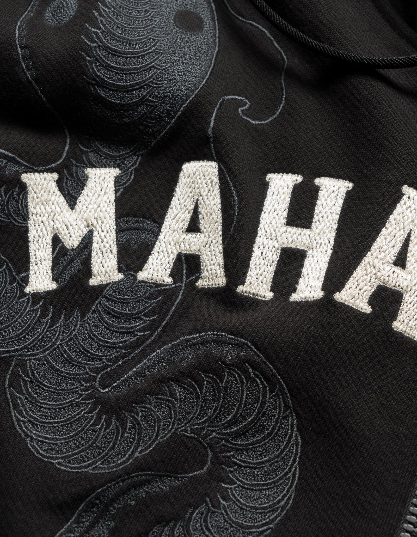 6011 Cobra Zipped Hooded Sweat Black
