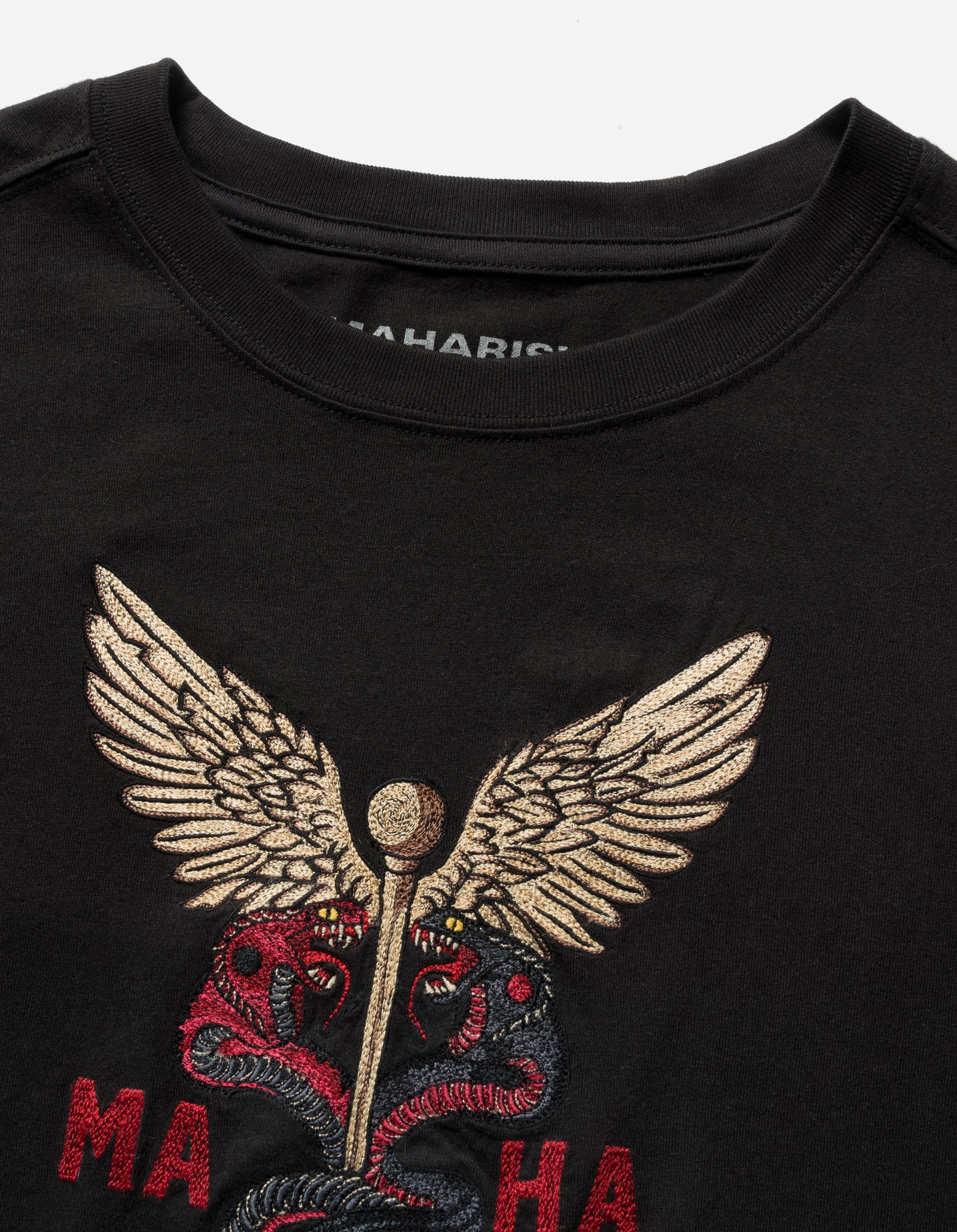 6012 Caduceus Monk T-Shirt Black
