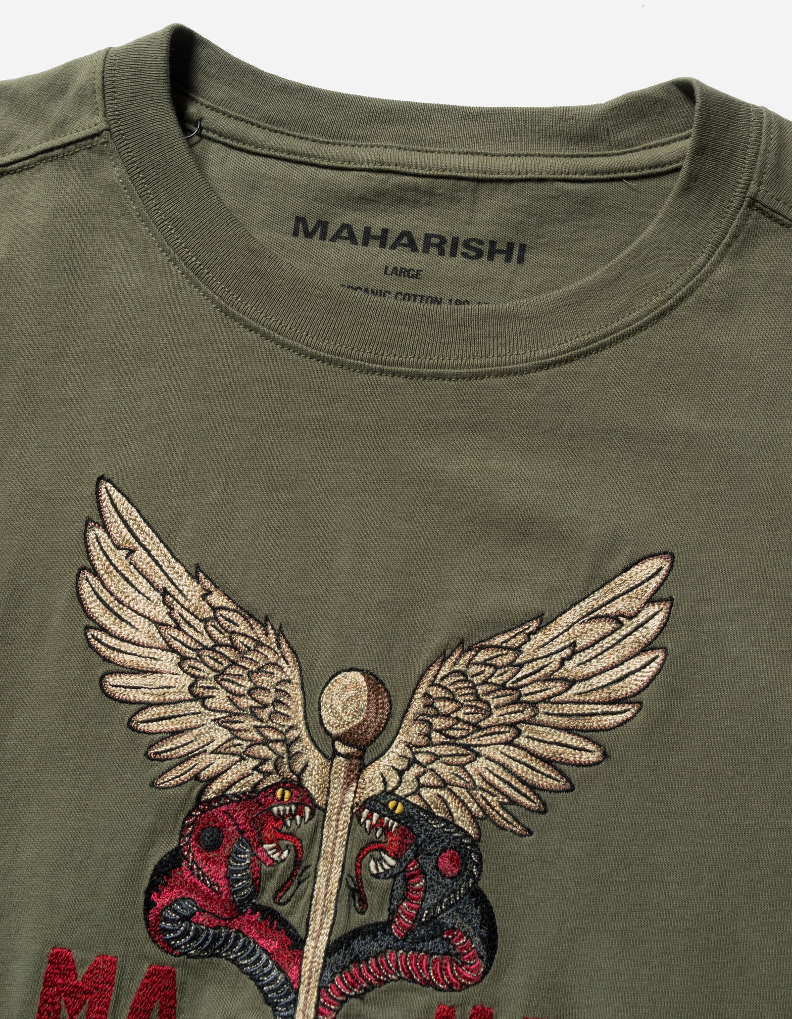 6012 Caduceus Monk T-Shirt Olive OG-107F
