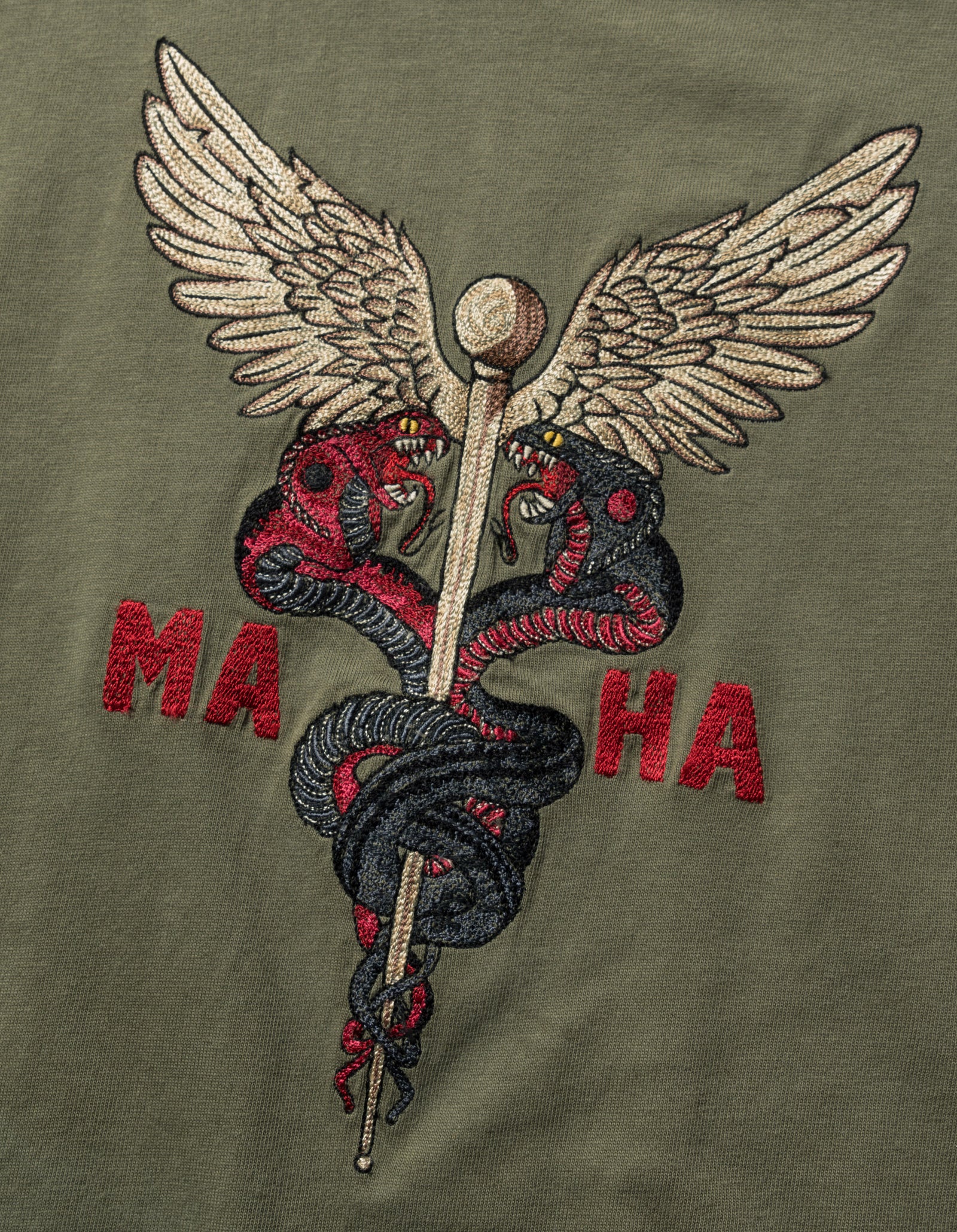 6012 Caduceus Monk T-Shirt Olive OG-107F